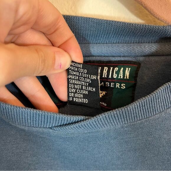 Great American Blue Embroidered Colorado Skier Ski Sweatshirt Medium - Picture 4 of 13